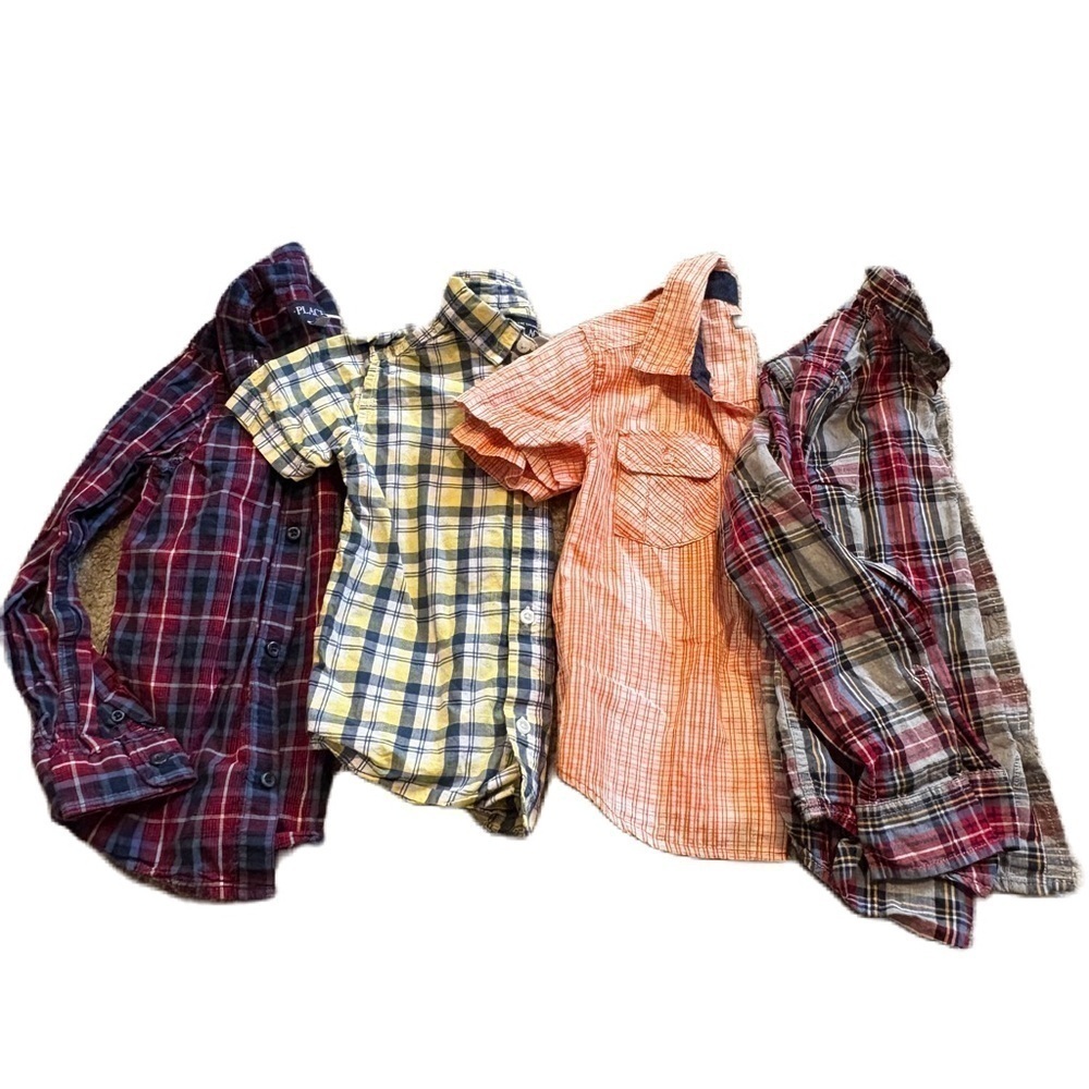 Size 5 Button Down Shirt Bundle Boys Children’s Place Short Sleeve & Long Sleeve